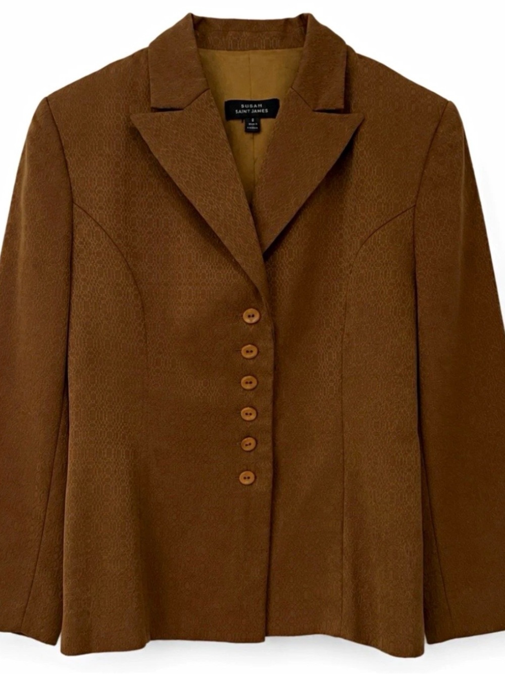 Bohemian 6 Fall Chestnut Tailored Button Blazer